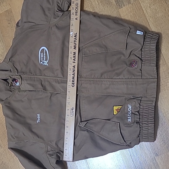 Men's Justin Original Workwear Flame Resistant Coat, Size Large - Picture 14 of 16